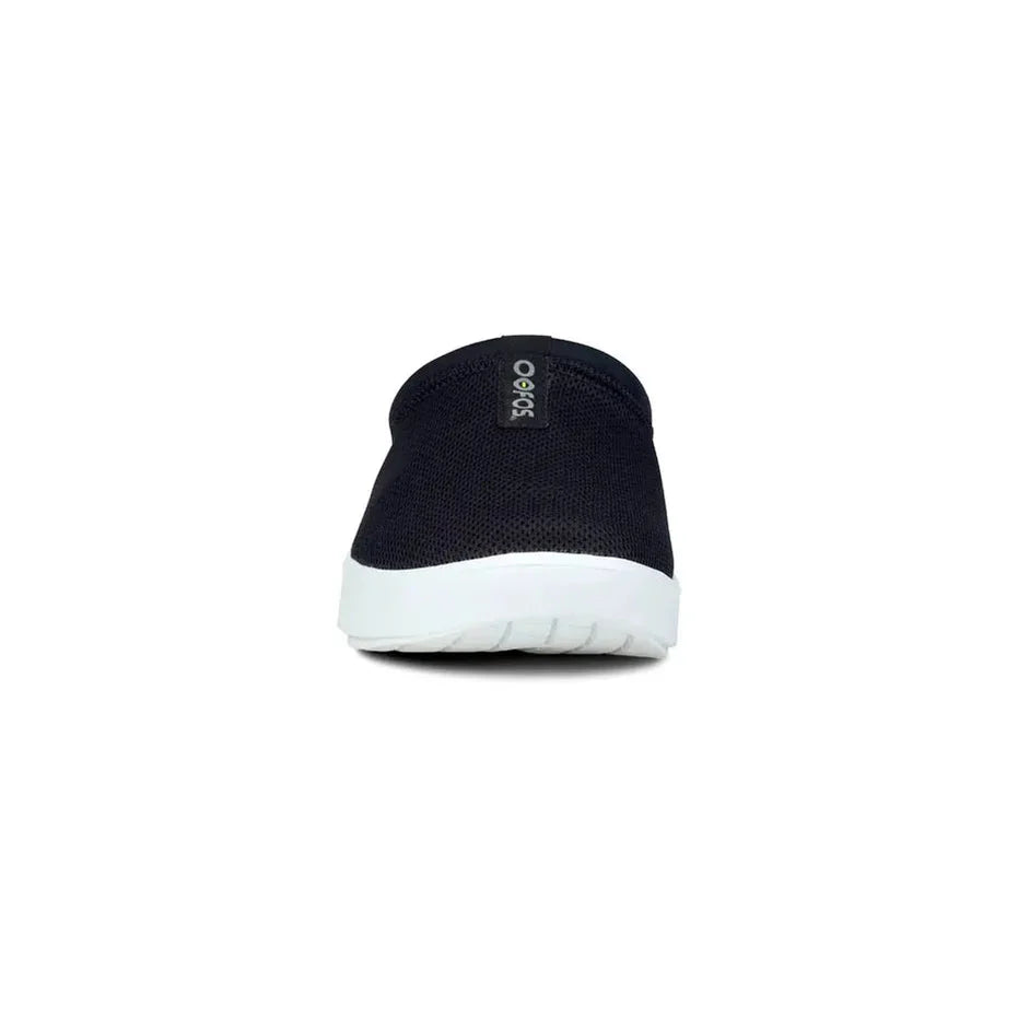 Men's OOFOS OOcoozie Sport Mule - White/Black