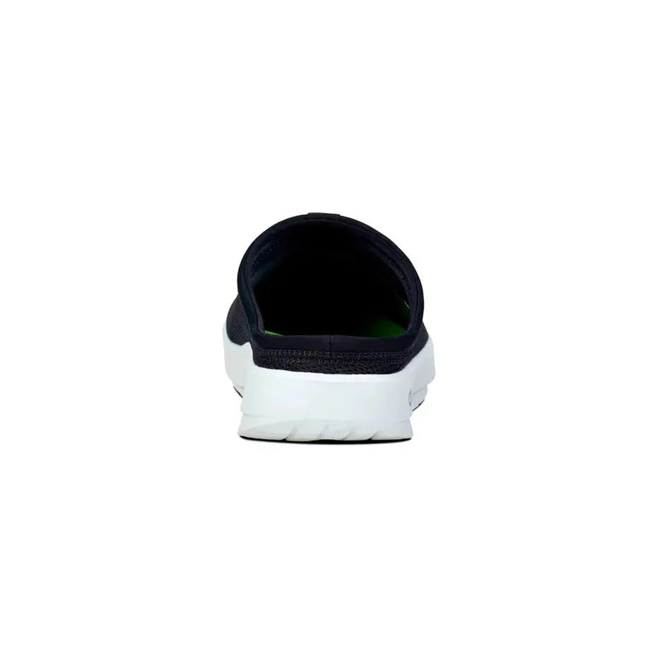 Men's OOFOS OOcoozie Sport Mule - White/Black