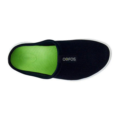 Men's OOFOS OOcoozie Sport Mule - White/Black