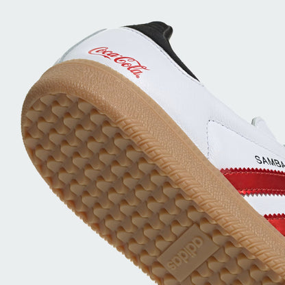 Men's Adidas x Coca-Cola Samba OG - Cloud White / Red