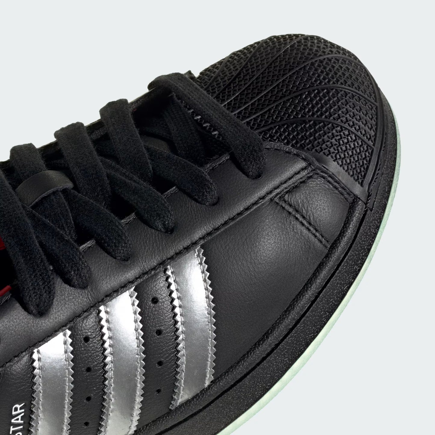Men's Adidas x Coca-Cola Superstar II - Core Black / Silver Metallic