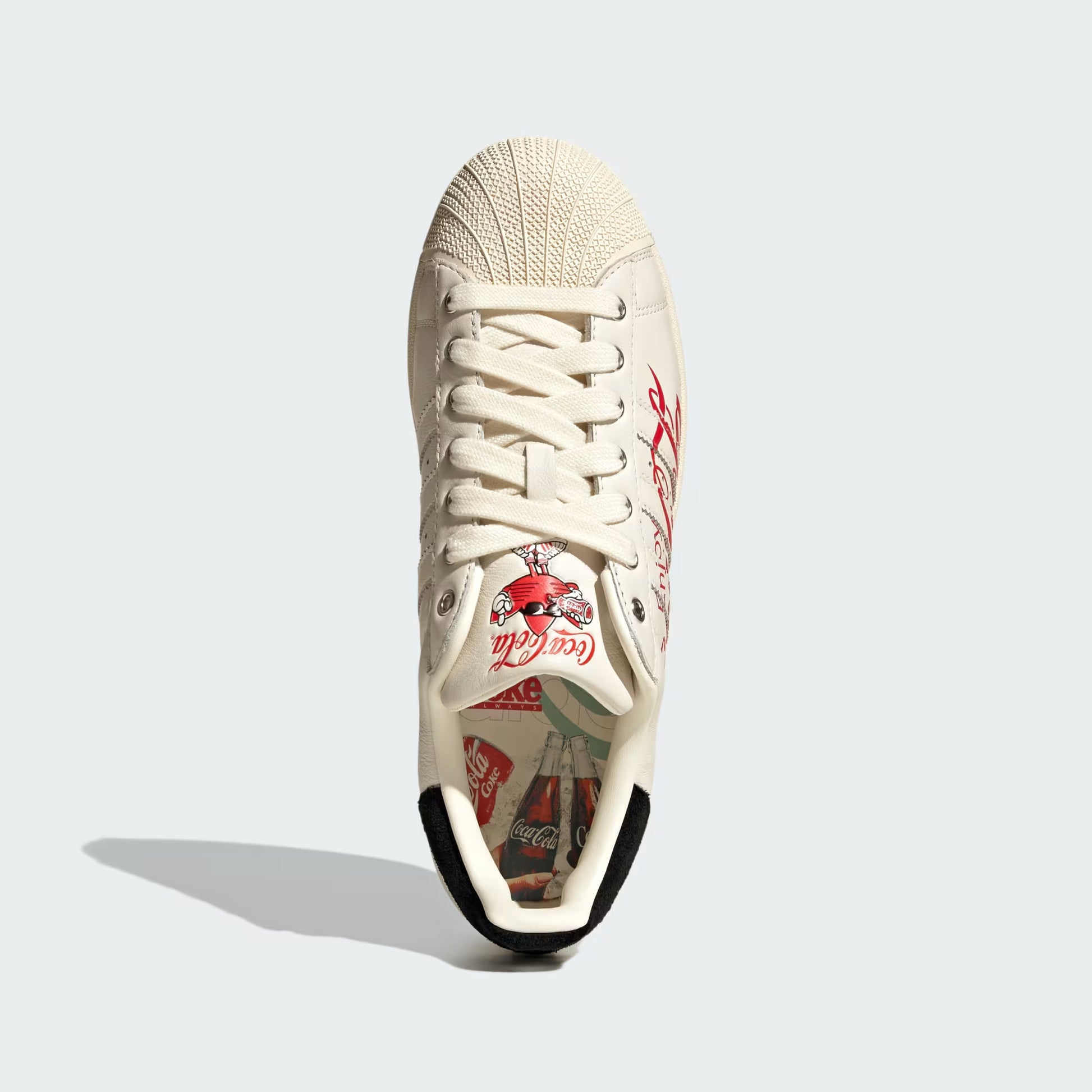 Men's Adidas x Coca-Cola Superstar II - Core White / Core Black / Cream White