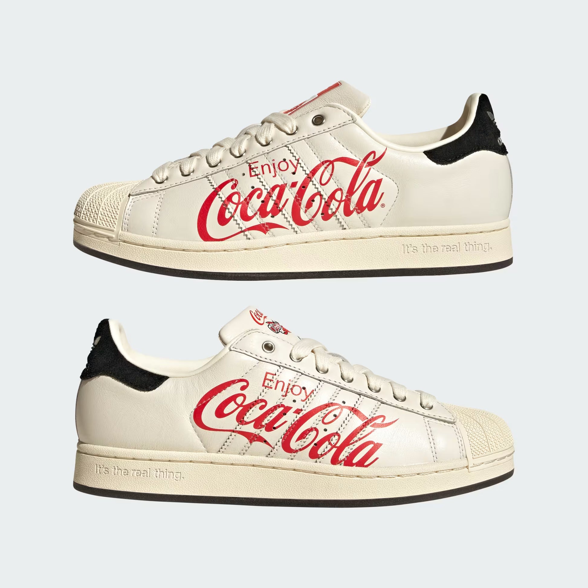 Men's Adidas x Coca-Cola Superstar II - Core White / Core Black / Cream White