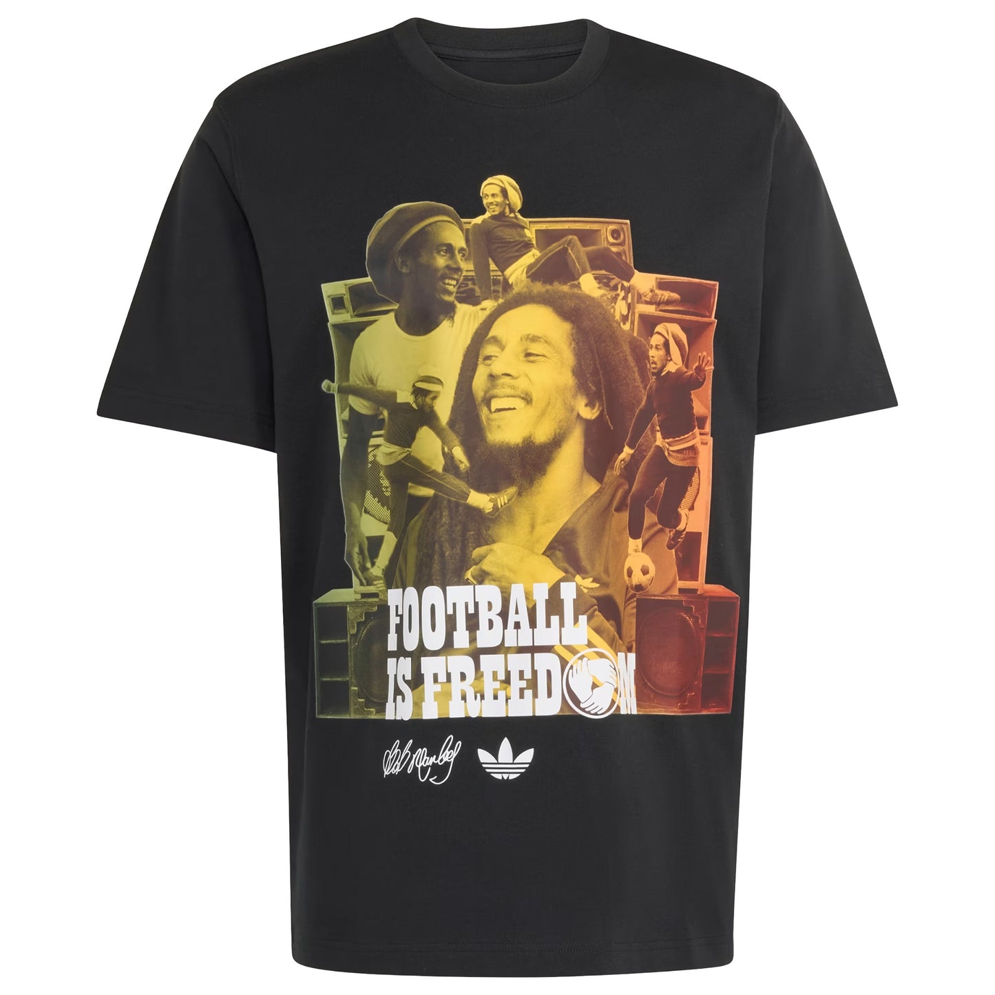 Men's Adidas x Bob Marley T-Shirt - Black