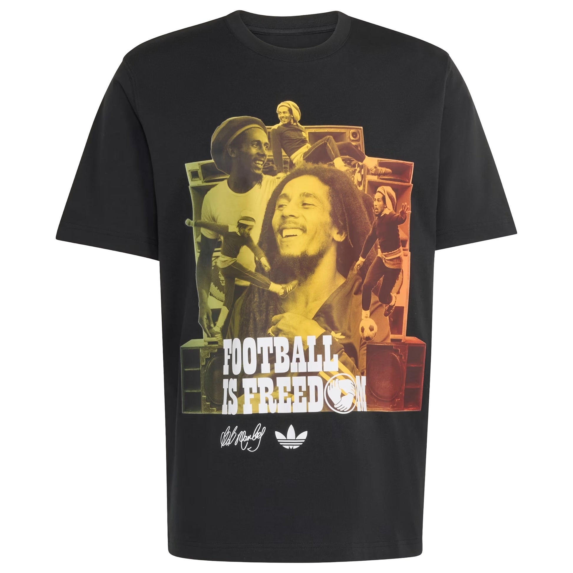 Men's Adidas x Bob Marley T-Shirt - Black