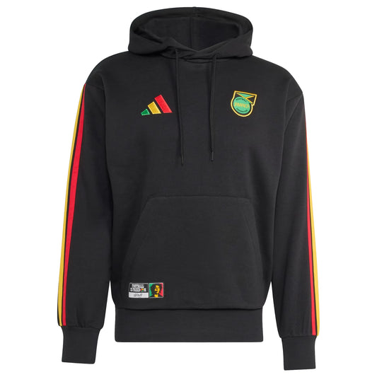 Men's Adidas Jamaica x Bob Marley DNA Fleece Hoodie - Black
