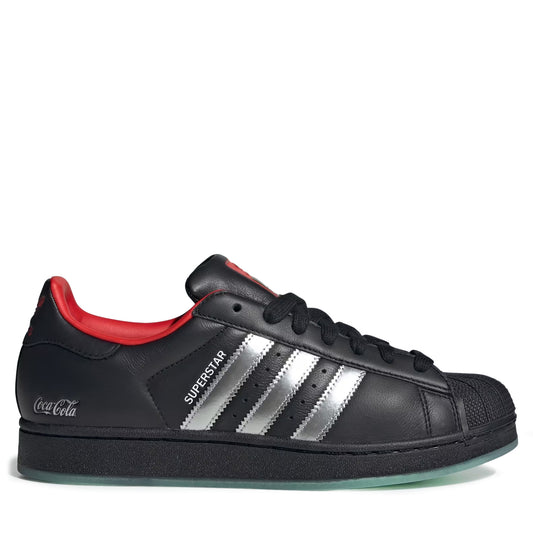 Men's Adidas x Coca-Cola Superstar II - Core Black / Silver Metallic Core Black Silver Metallic