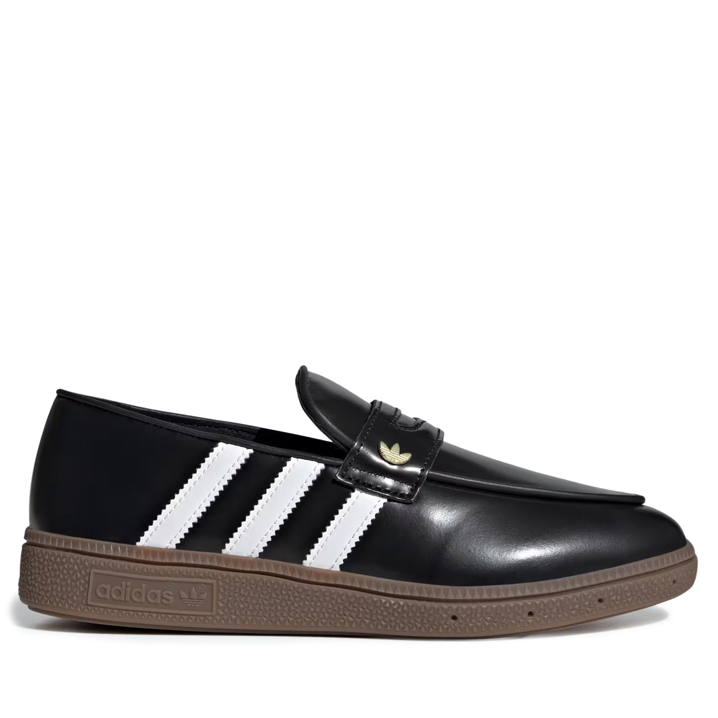 Men's Adidas Handball Spezial Loafer - Core Black / Cloud White / Gold