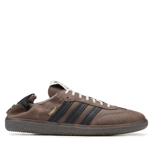 Men's Adidas Samba OG SFTM - Brown/Core Black / Gold Metallic