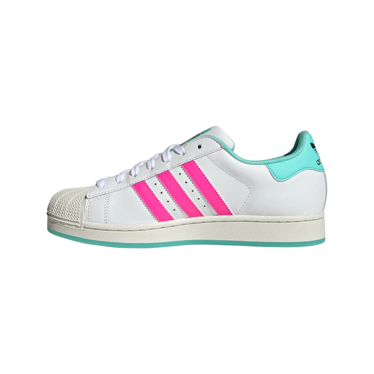 Mens Adidas Superstar Messi - White/Pink/Aqua Cool J's Miami online Mens Adidas Superstar Messi - White/Pink/Aqua Cool J's Miami online