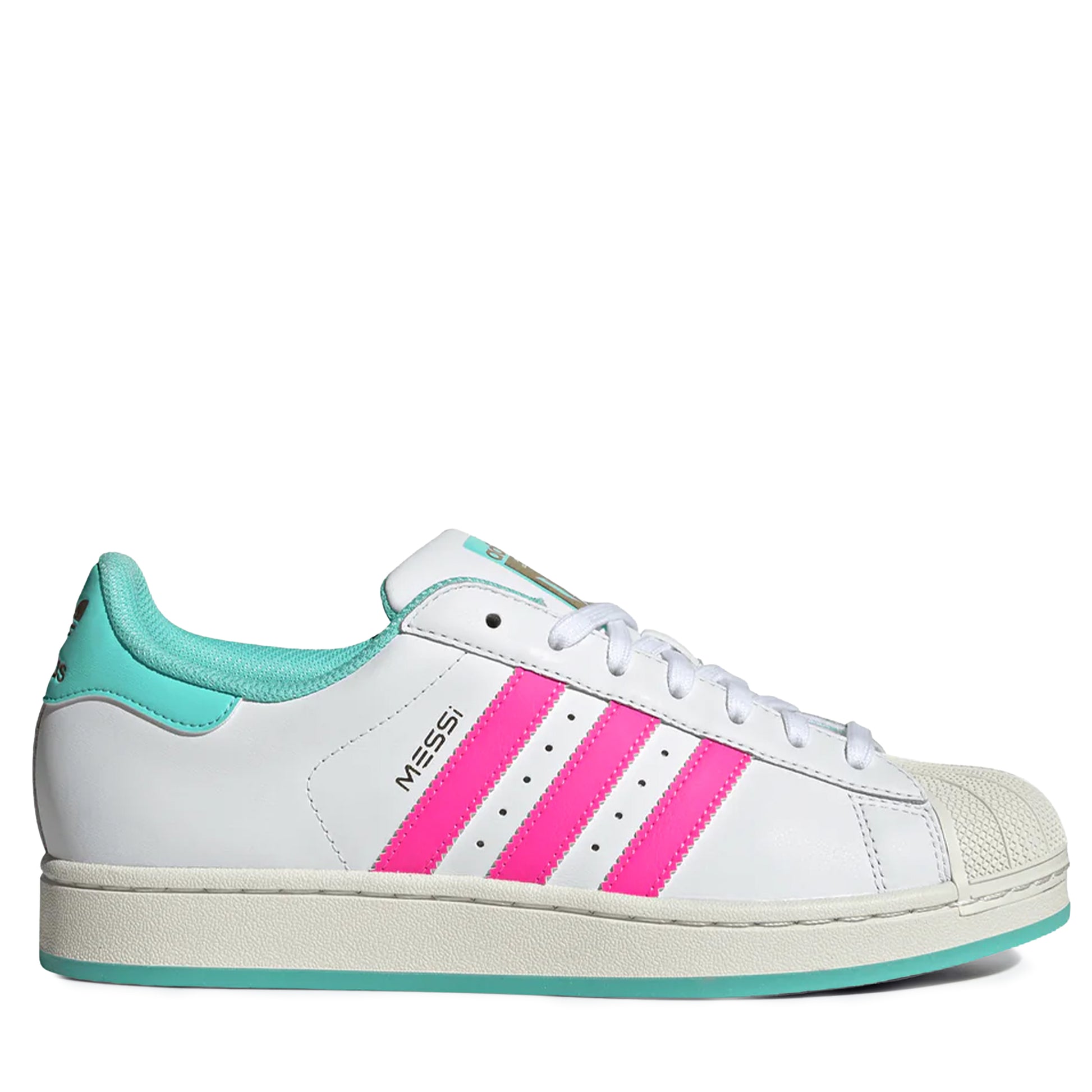 Men´s Adidas Superstar Messi White Pink Aqua