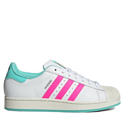 Men´s Adidas Superstar Messi White Pink Aqua