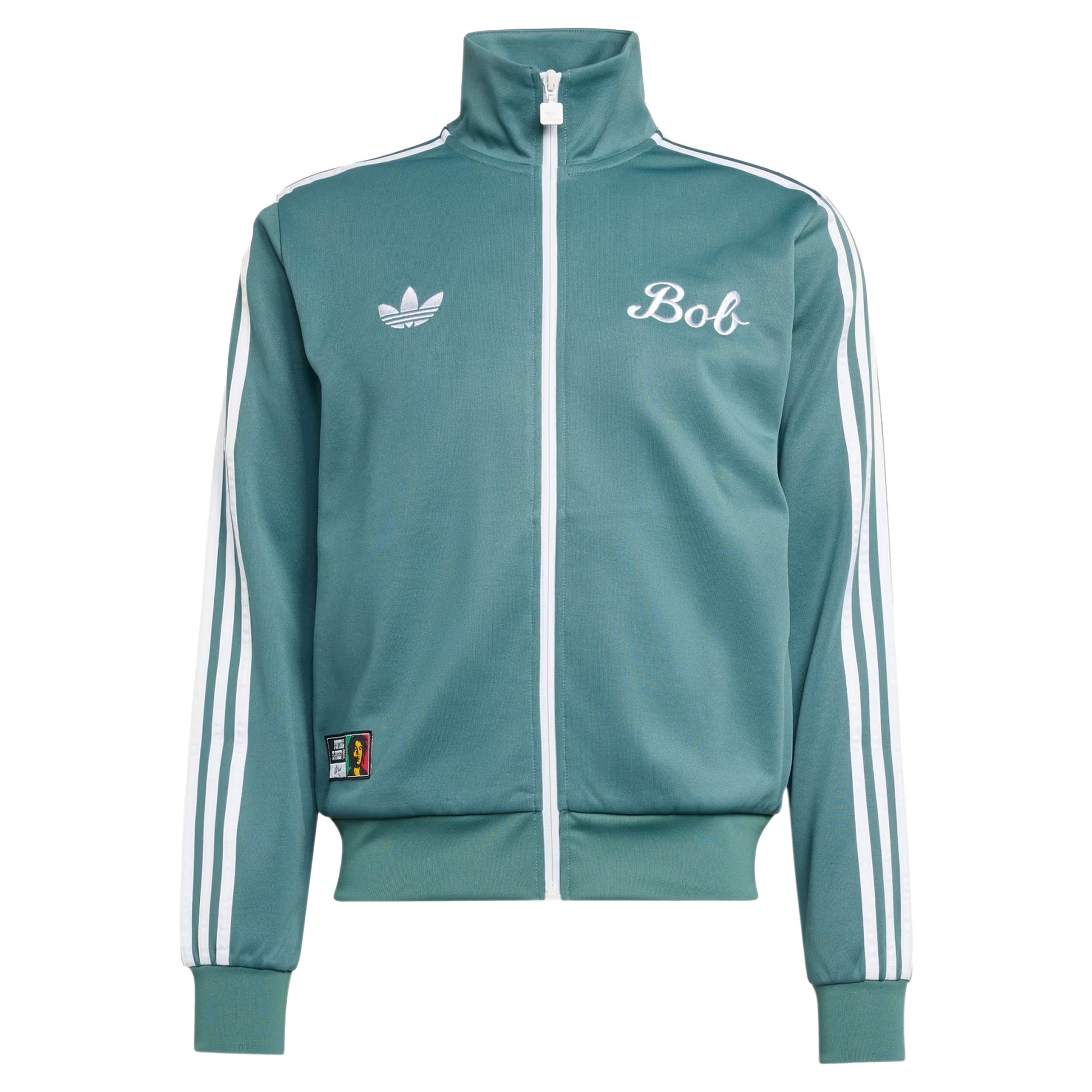 Men's Adidas Bob Marley Track Top - Tech Emerald Tech Emerald