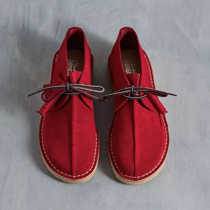 Men's Clarks Desert Trek - Red Suede