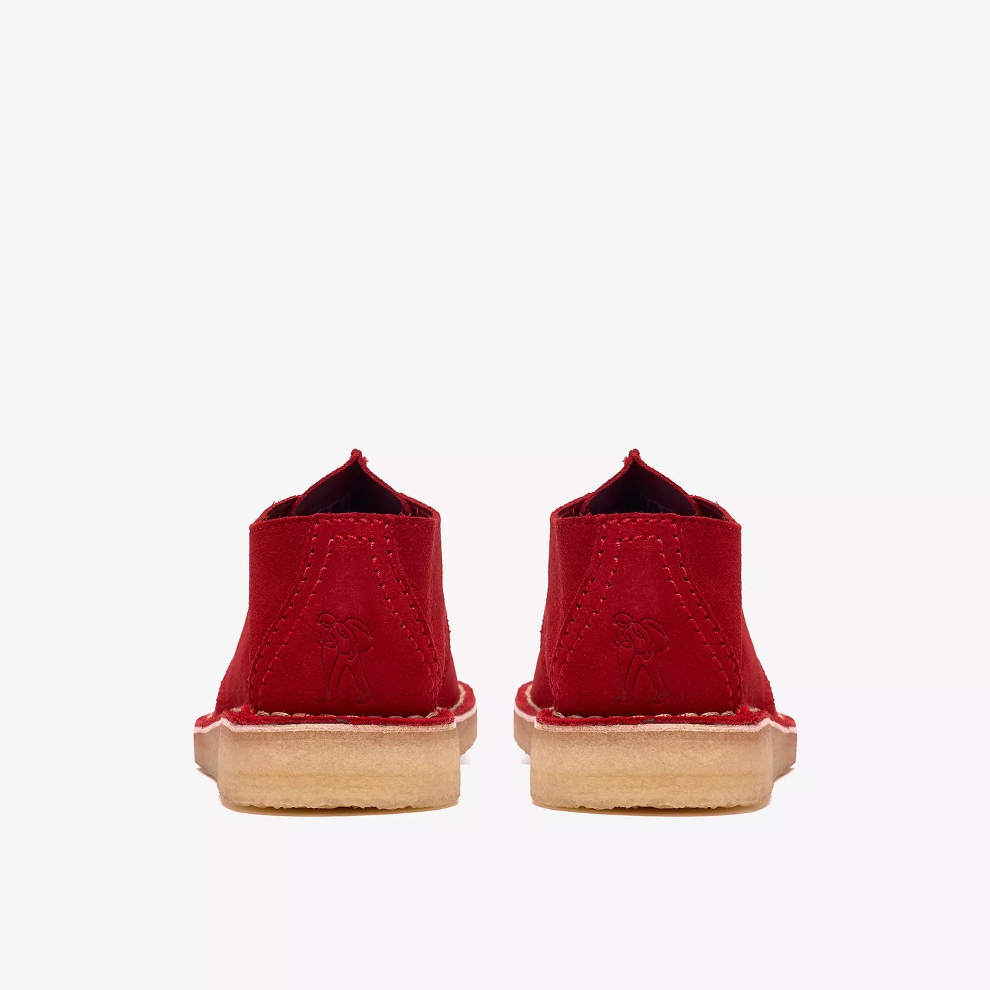 Men's Clarks Desert Trek - Red Suede