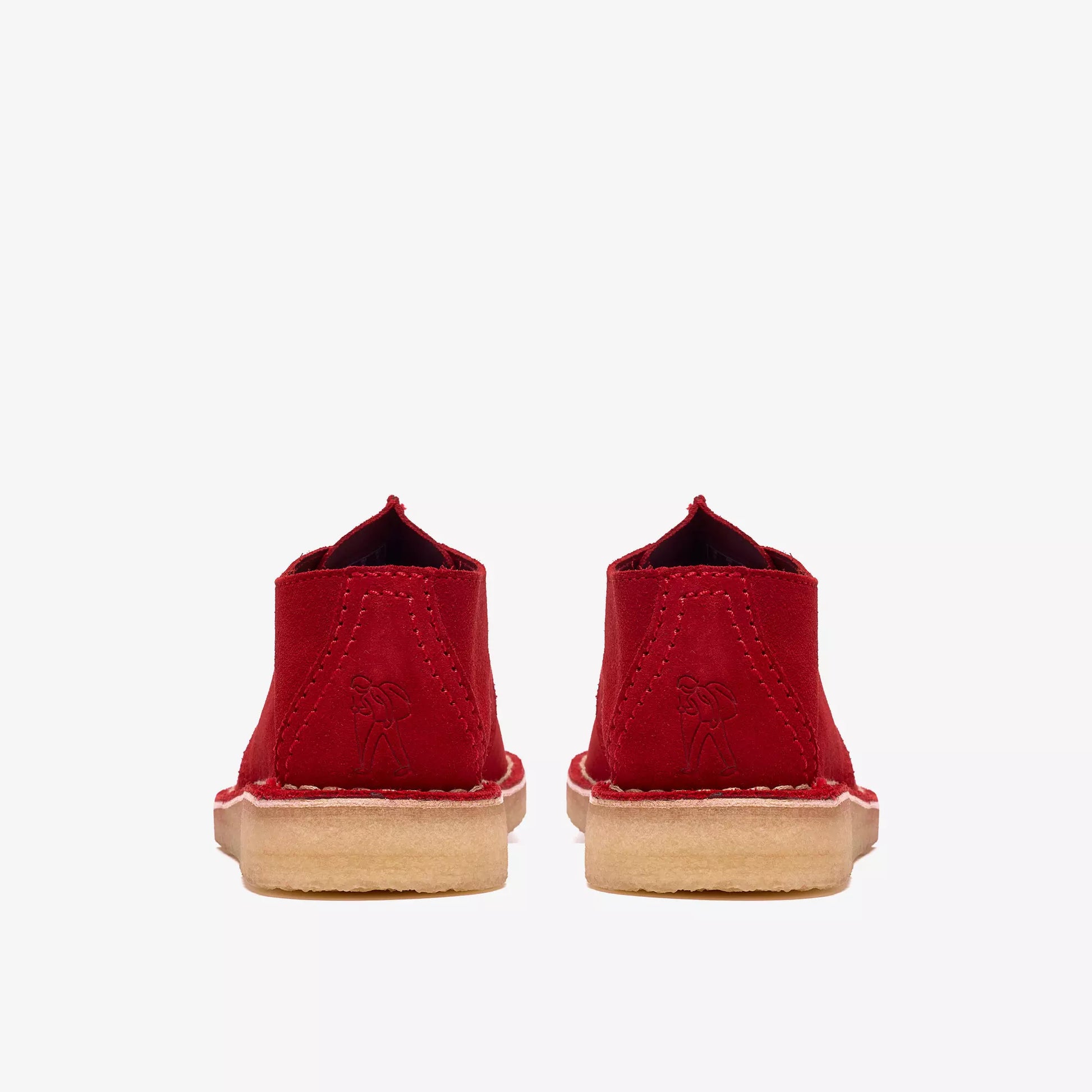 Men's Clarks Desert Trek - Red Suede