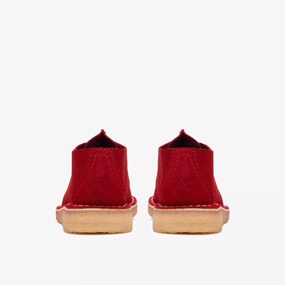 Men's Clarks Desert Trek - Red Suede
