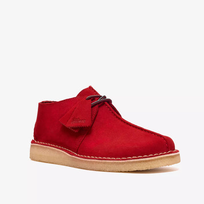Men's Clarks Desert Trek - Red Suede