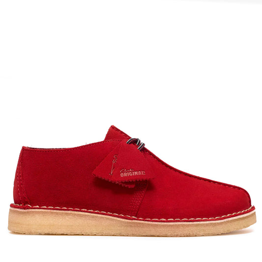 Men's Clarks Desert Trek - Red Suede