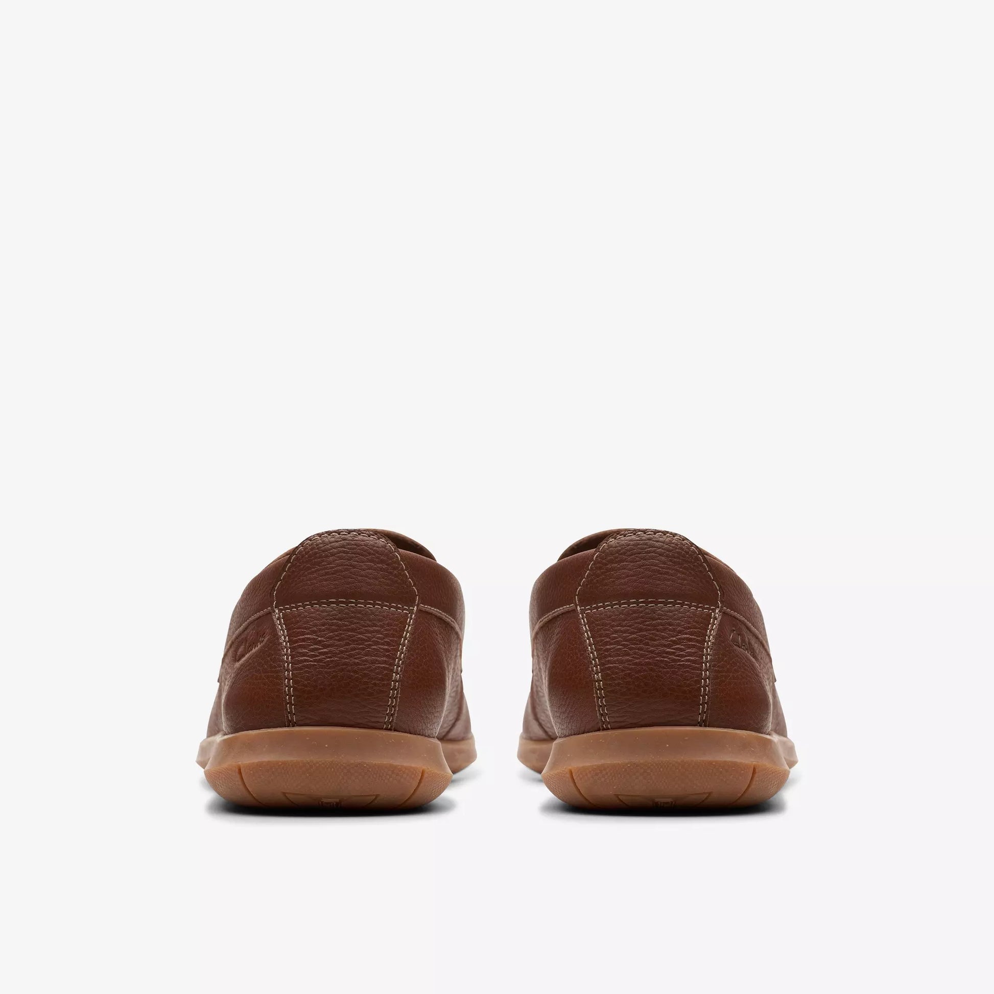 Men's Clarks Flexway Step Light - Brown Leather