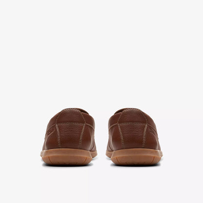 Men's Clarks Flexway Step Light - Brown Leather