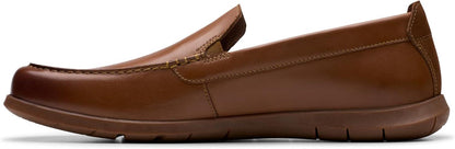 Men's Clarks Flexway Step Light - Tan Leather