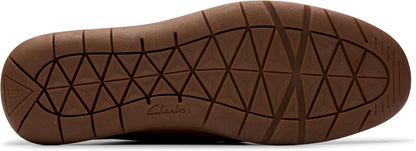 Men's Clarks Flexway Step Light - Tan Leather