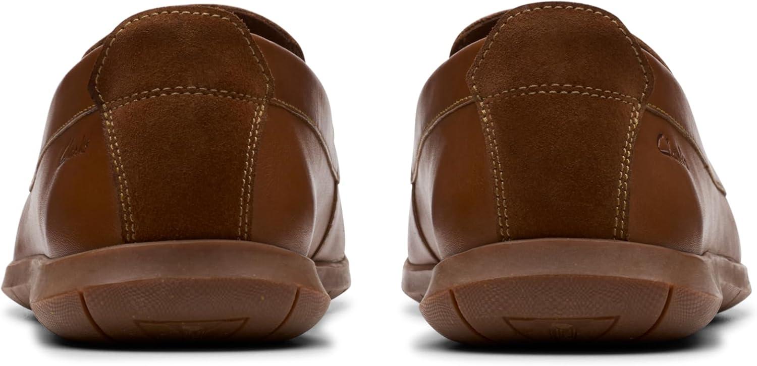Men's Clarks Flexway Step Light - Tan Leather