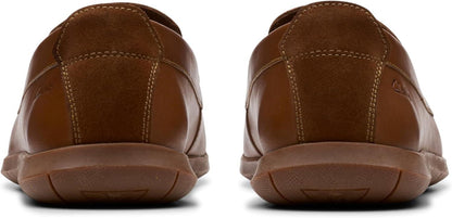 Men's Clarks Flexway Step Light - Tan Leather
