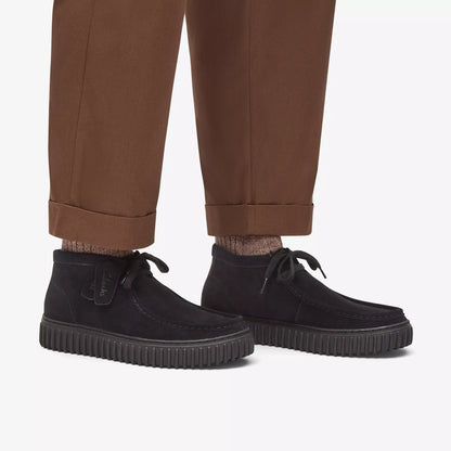 Men's Clarks Torhill Hi - Black Suede