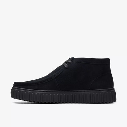 Men's Clarks Torhill Hi - Black Suede