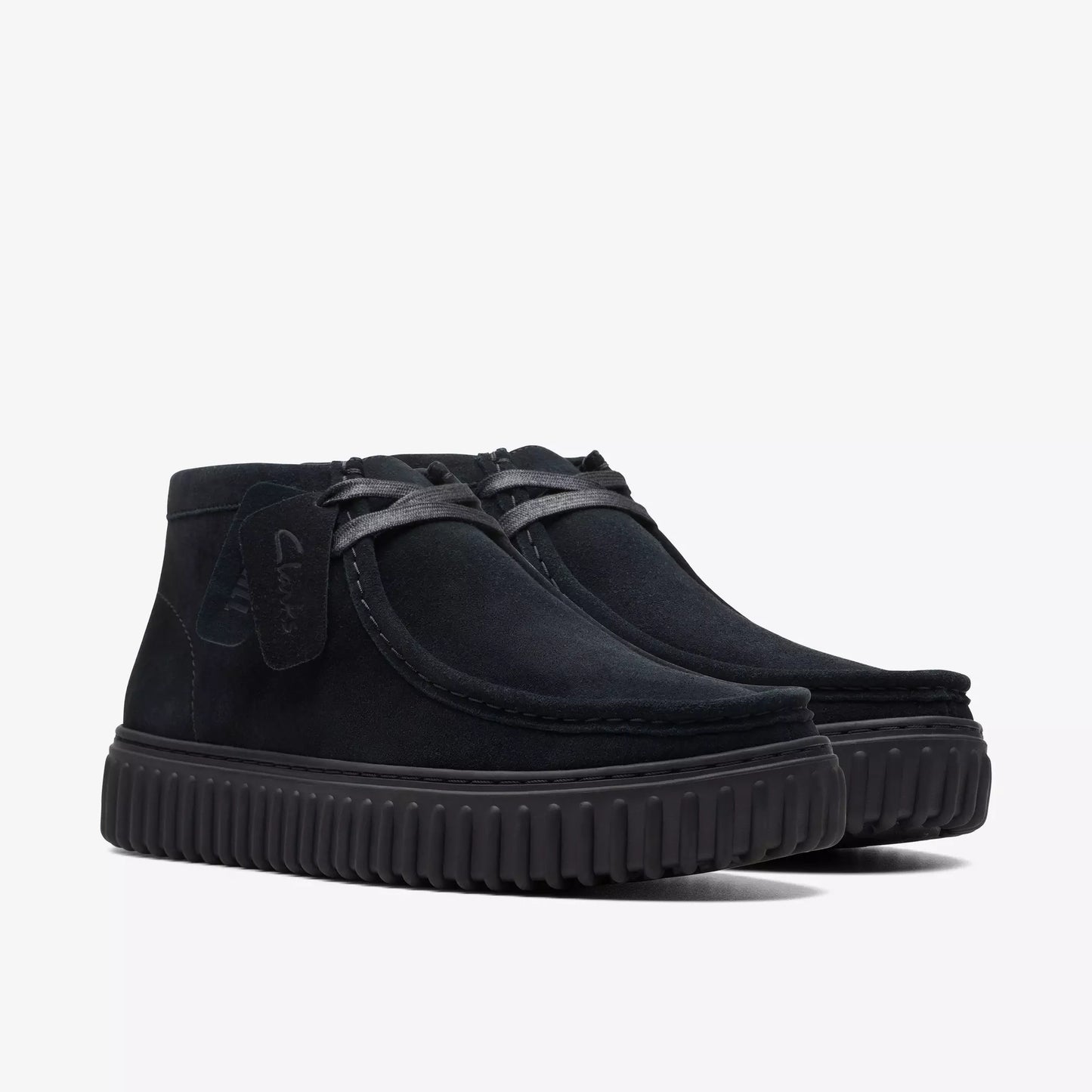 Men's Clarks Torhill Hi - Black Suede