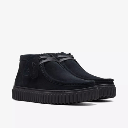 Men's Clarks Torhill Hi - Black Suede