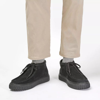 Men's Clarks Torhill Hi - Black Suede