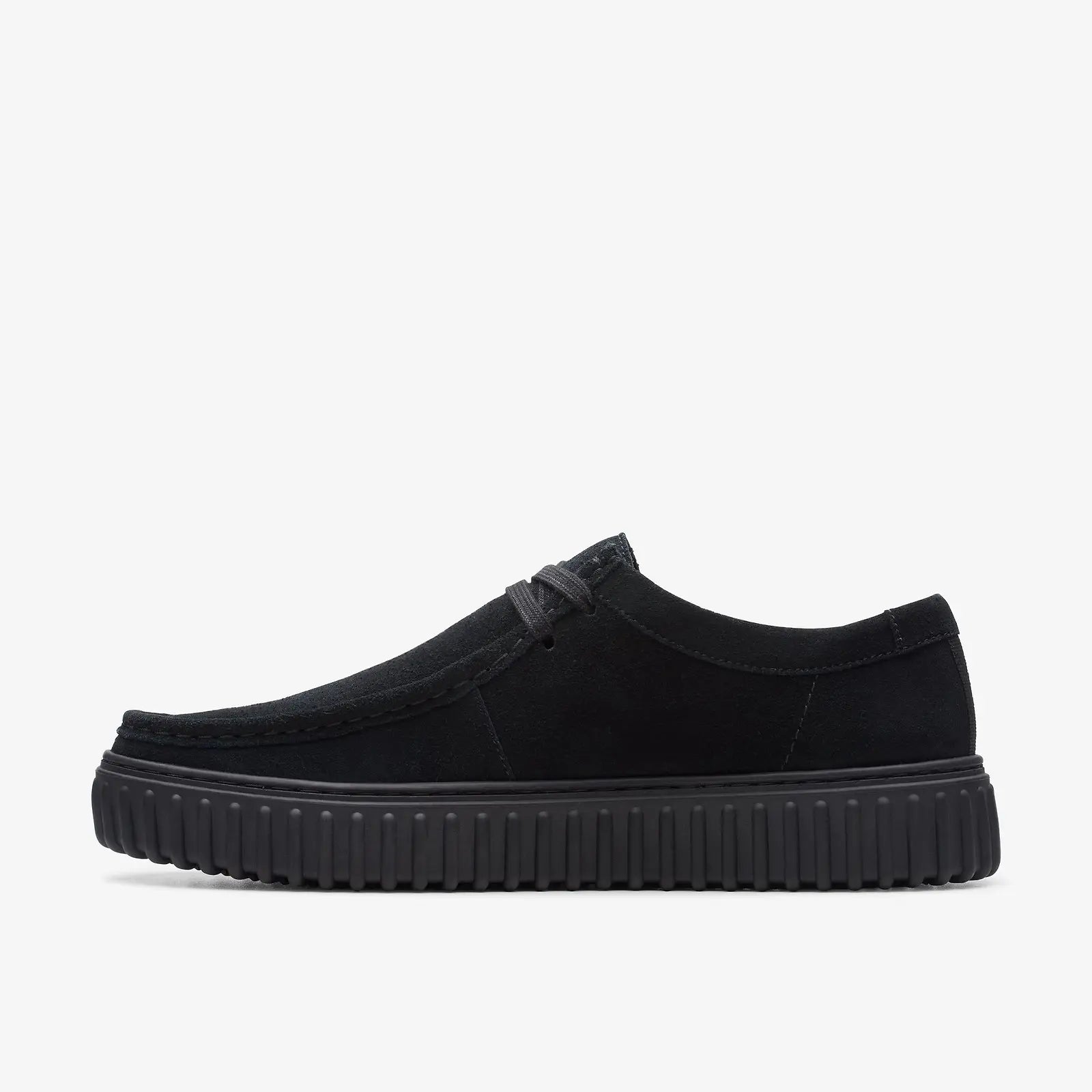 Men's Clarks Torhill Lo - Black Suede
