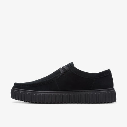 Men's Clarks Torhill Lo - Black Suede