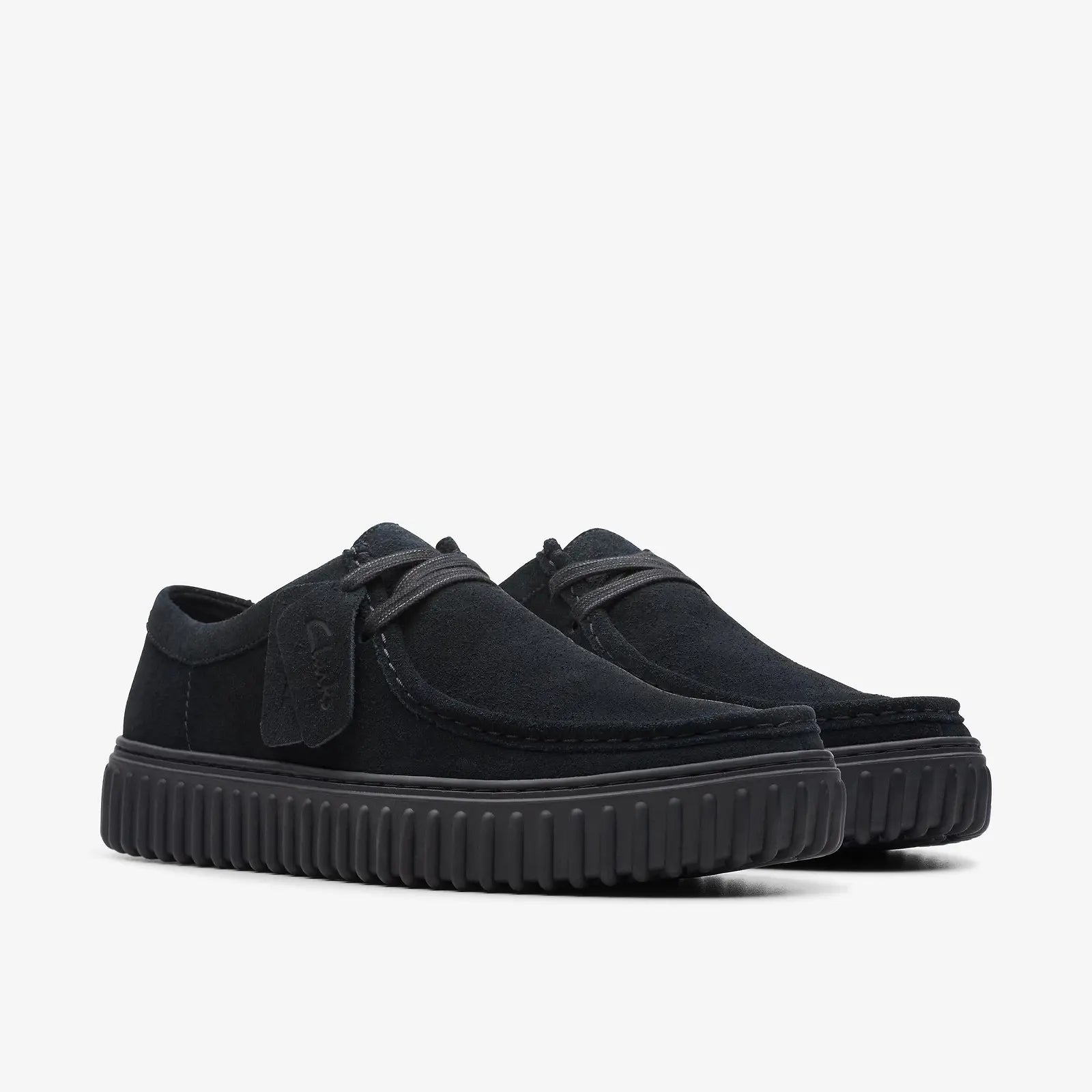 Men's Clarks Torhill Lo - Black Suede