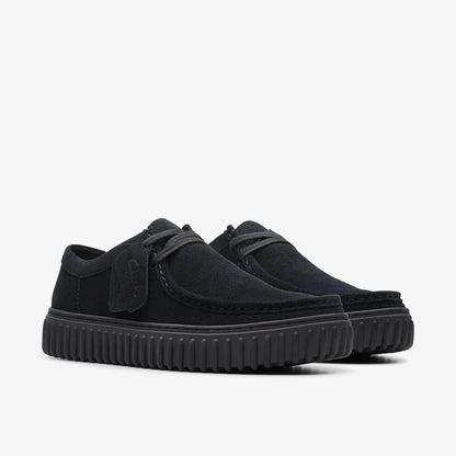 Men's Clarks Torhill Lo - Black Suede