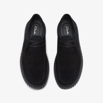 Men's Clarks Torhill Lo - Black Suede