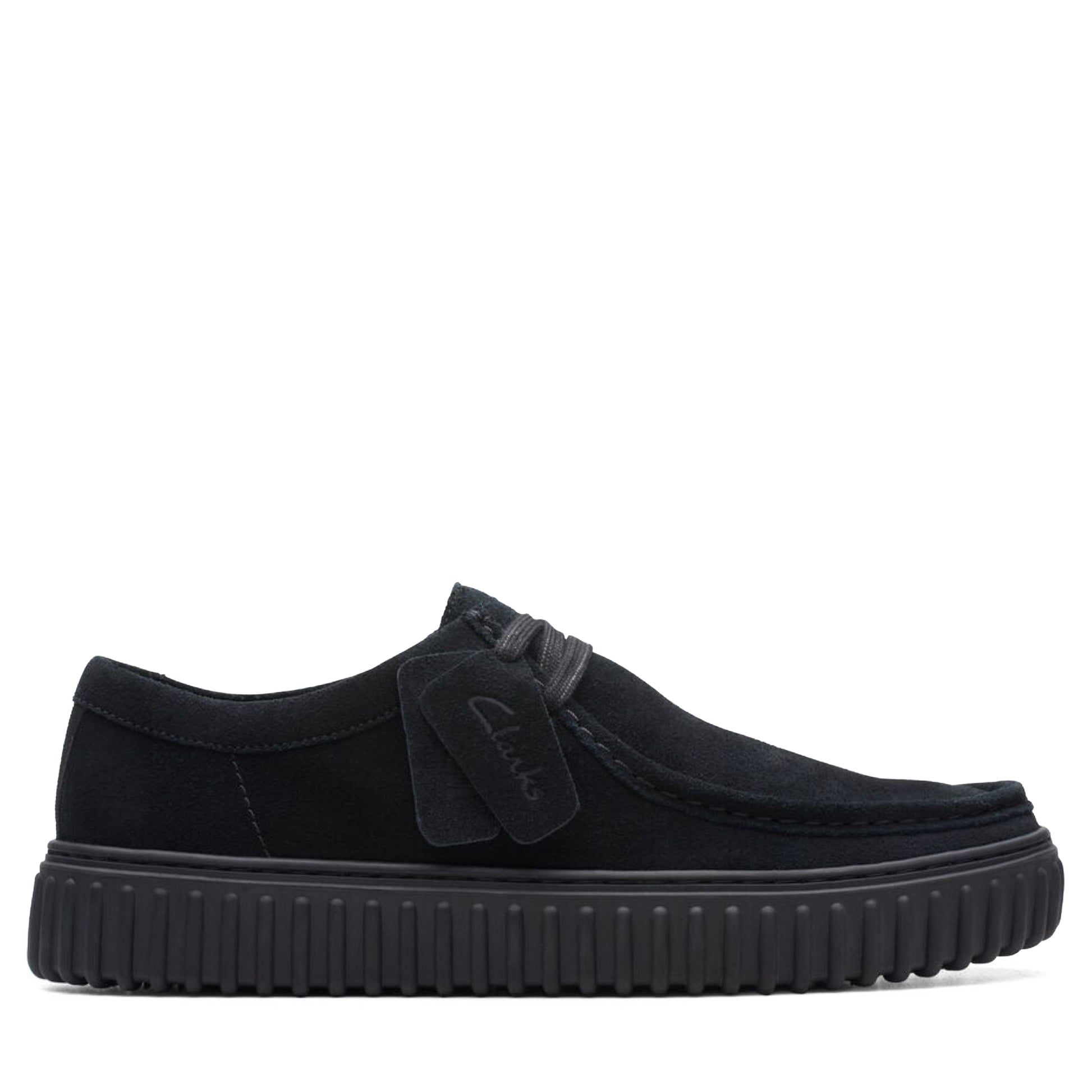 Men's Clarks Torhill Lo - Black Suede Black Suede