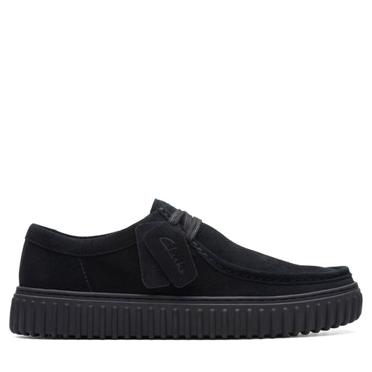 Men's Clarks Torhill Lo - Black Suede Black Suede