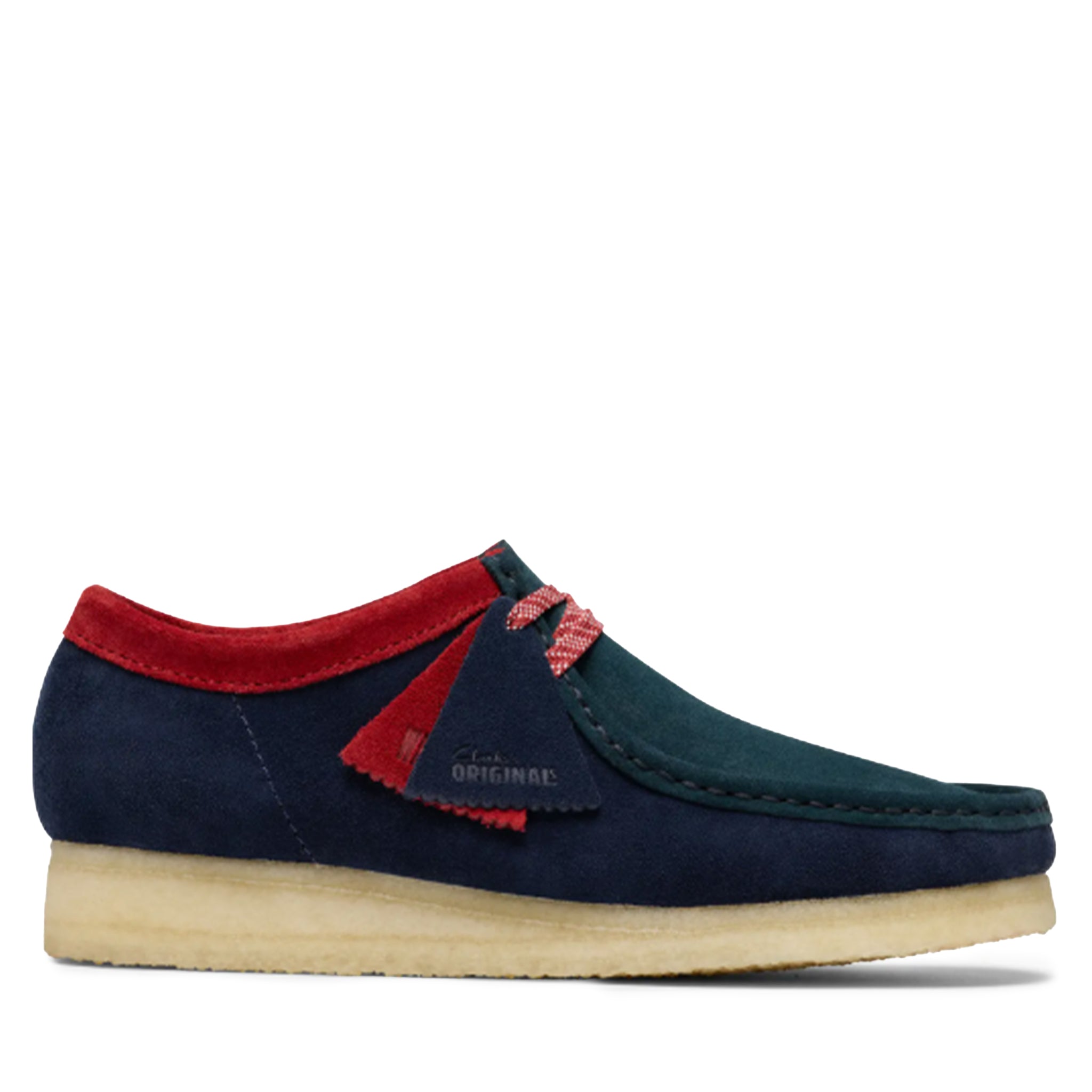 Men's Clarks Wallabee Low - Dark Teal Combi – Cool J's Miami online