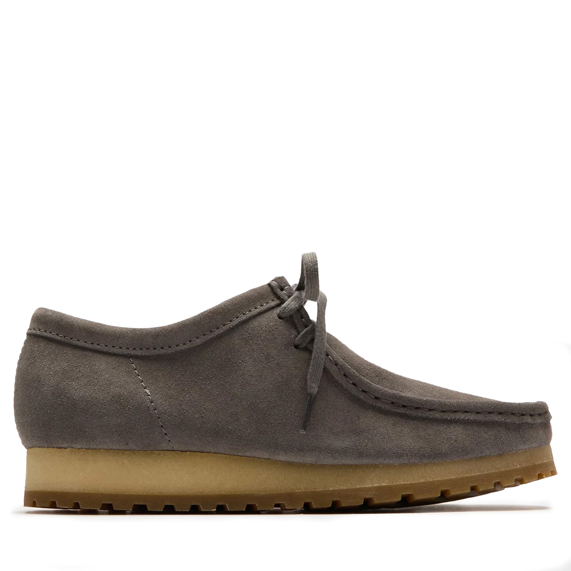 Men's Clarks Wallabee RB - Grey Suede Grey suede