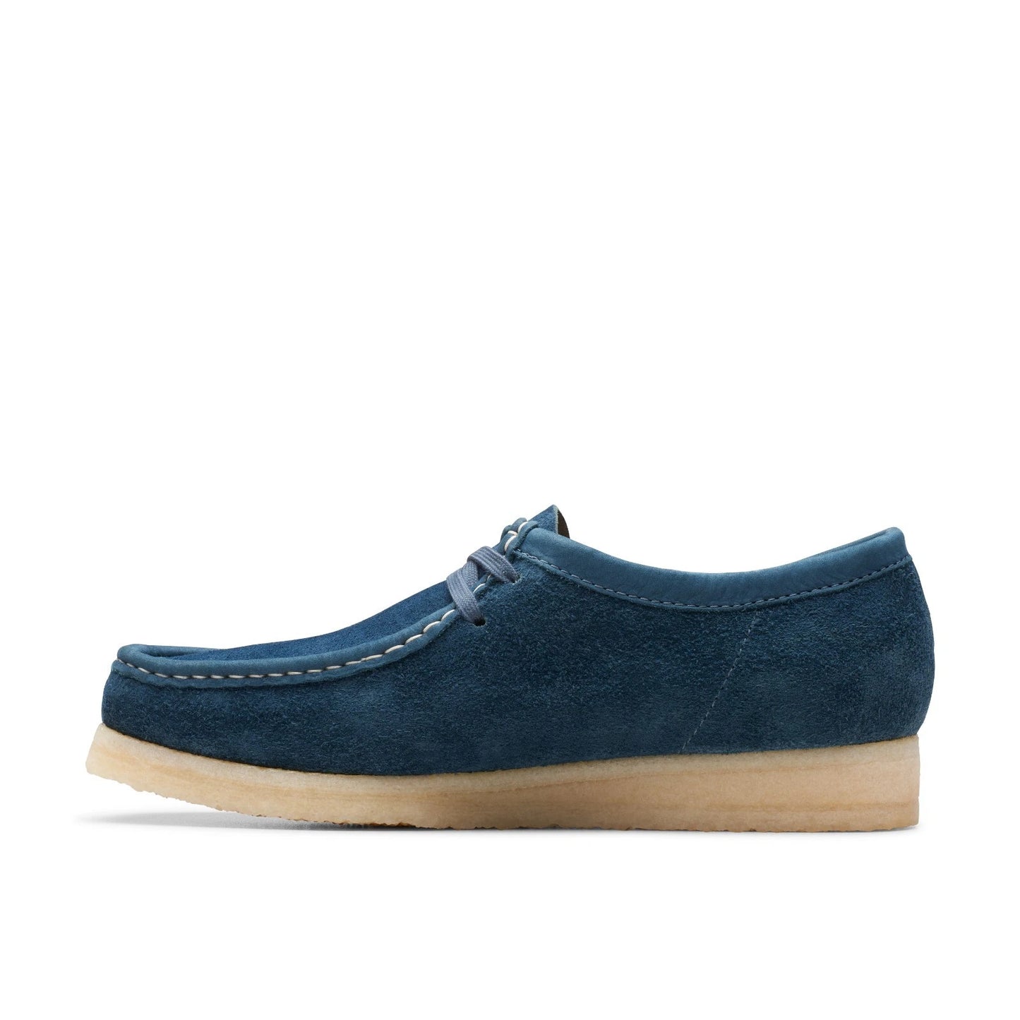Men's Clarks Wallabee Low - Navy / Teal