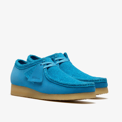 Men's Clarks Wallabee - Pacific Blue Suede