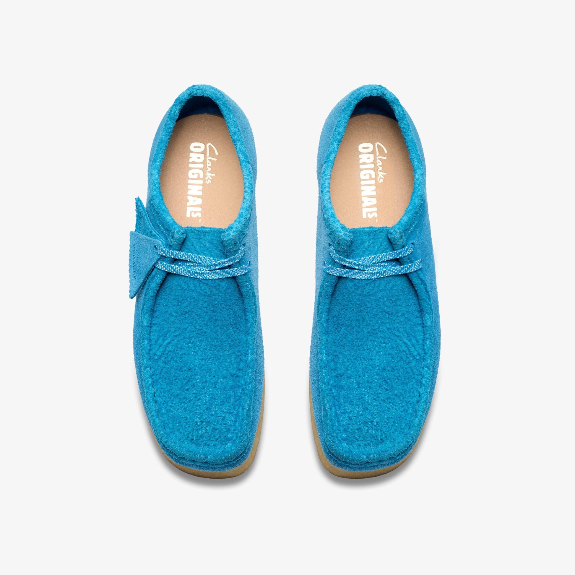 Men's Clarks Wallabee - Pacific Blue Suede