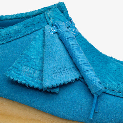 Men's Clarks Wallabee - Pacific Blue Suede