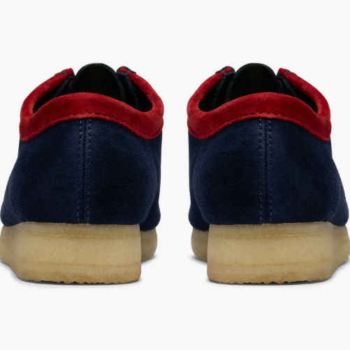 Men's Clarks Wallabee Low - Dark Teal Combi