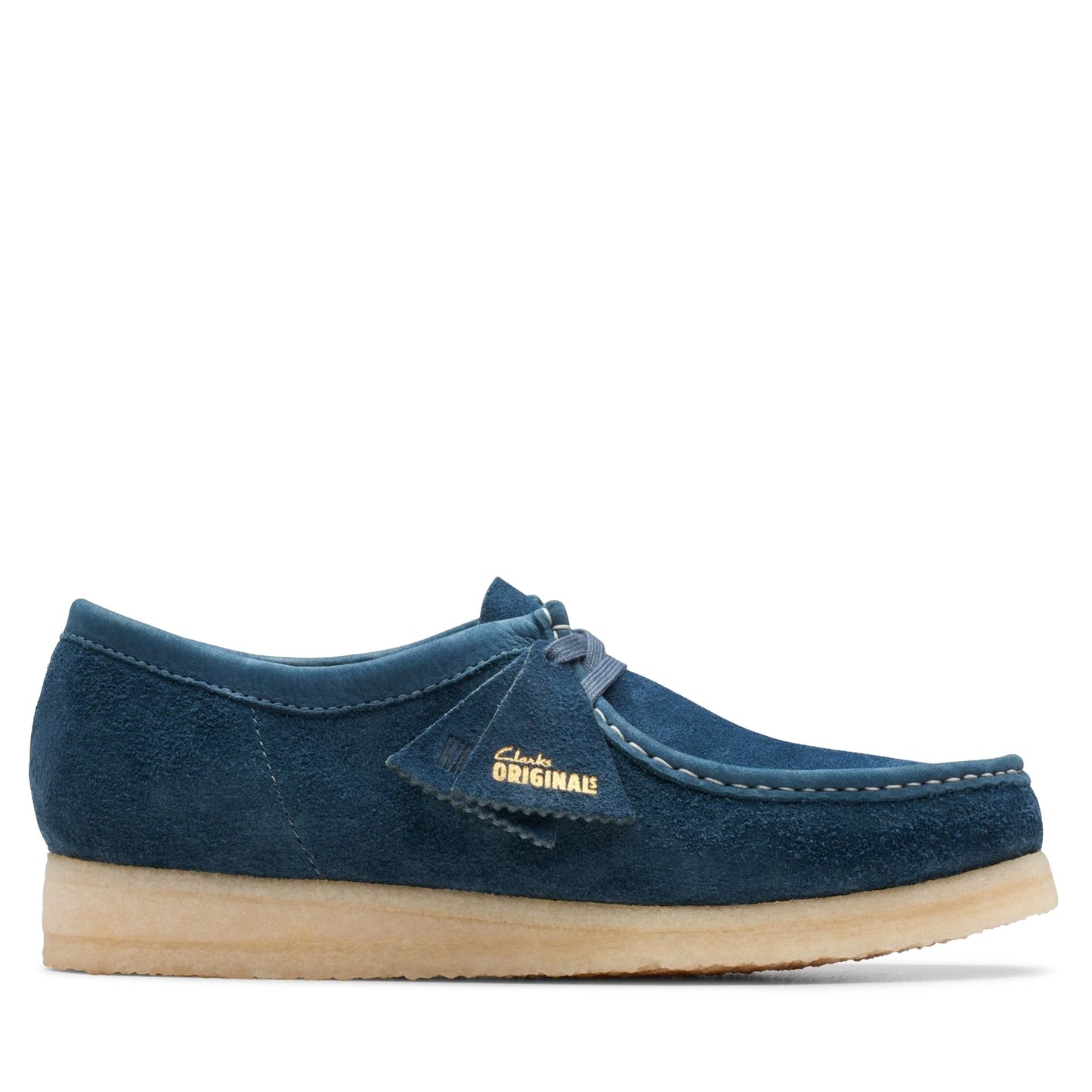 Men's Clarks Wallabee Low - Navy / Teal Navy Teal