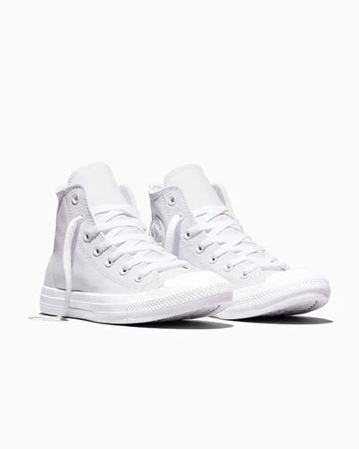 Men's Converse Chuck Taylor All Star Leather High Top - White Monochrome
